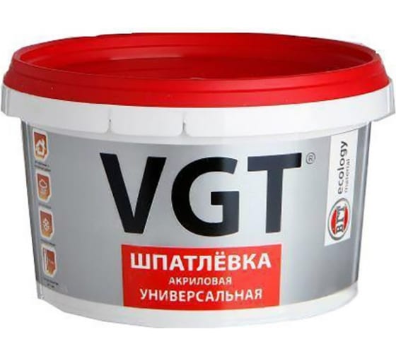 Шпатлевка VGT акриловая универсальная влагостойкая 3,6кг