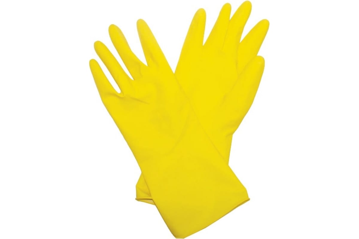 Перчатки латексные желтые  XL БИБЕР