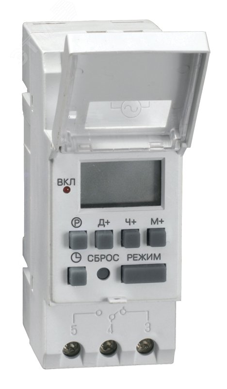 Таймер цифровой ТЭ-15 16А 230V на DIN-рейку IEK