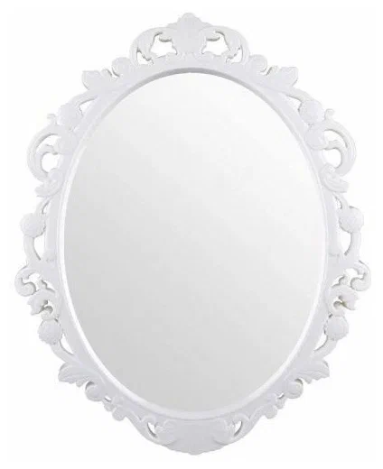 Зеркало в рамке 585*470мм "Ажур" белый М1656