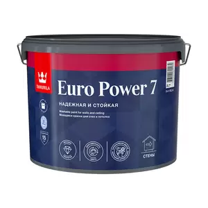 Краска EURO Tikkurila Ultra моющаяся 9л