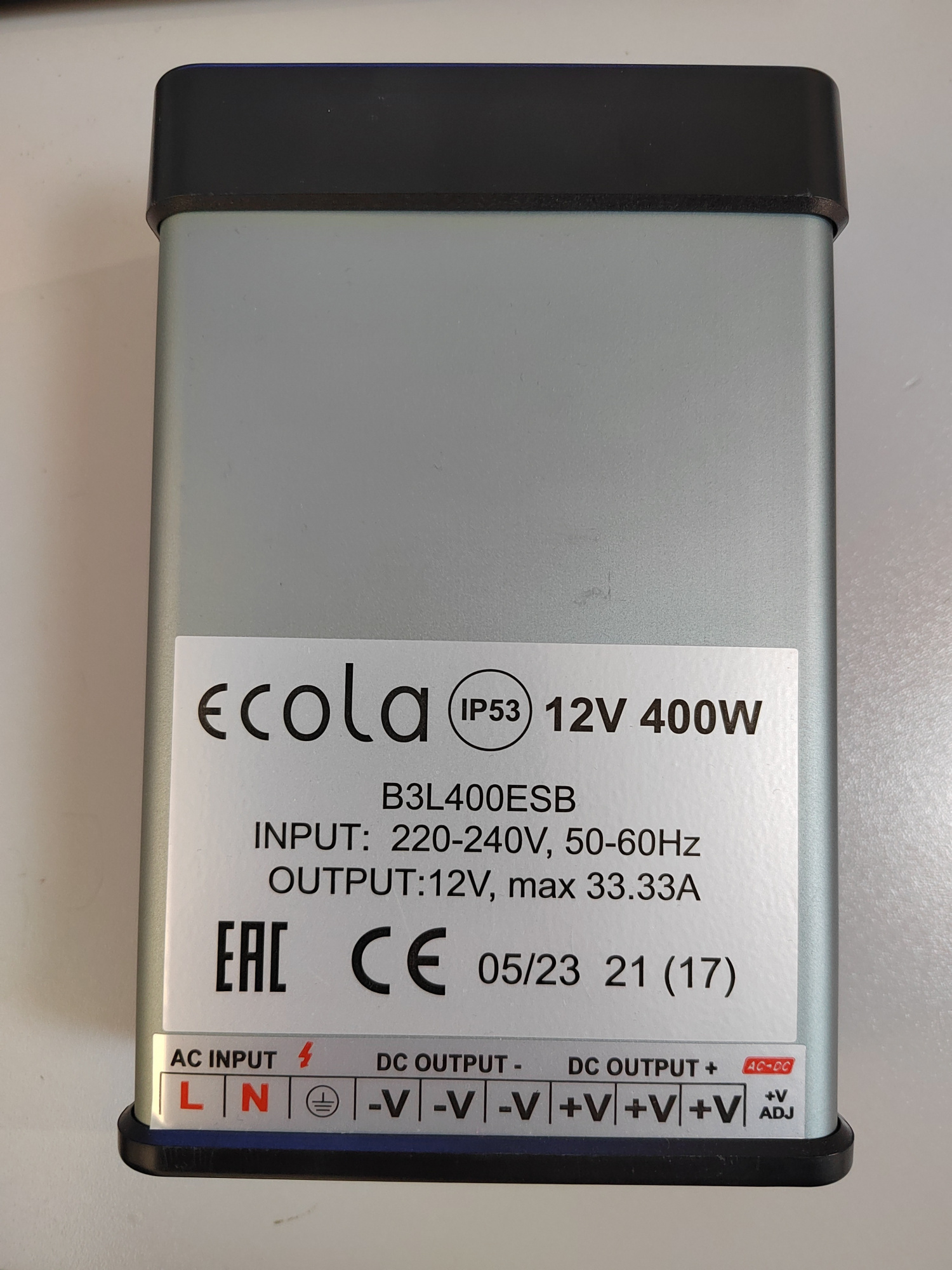 Блок питания Ecola12V 400 W IP53